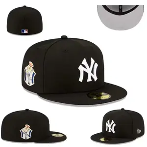 New York Yankees Snapback Cap – 59FIFTY Fitted Style Flat Bill Hat, Black Red Undervisor Design, High Crown Streetwear Fashion, Men Women Urban Outfit Essential, Popular TikTok Sport Look