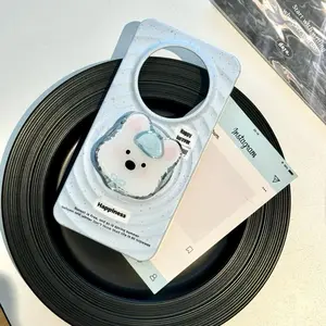 Magnetic Spin Fidget Phone Grip, Cellphone Holder Stand Mount, Cute Cat & Dog Design