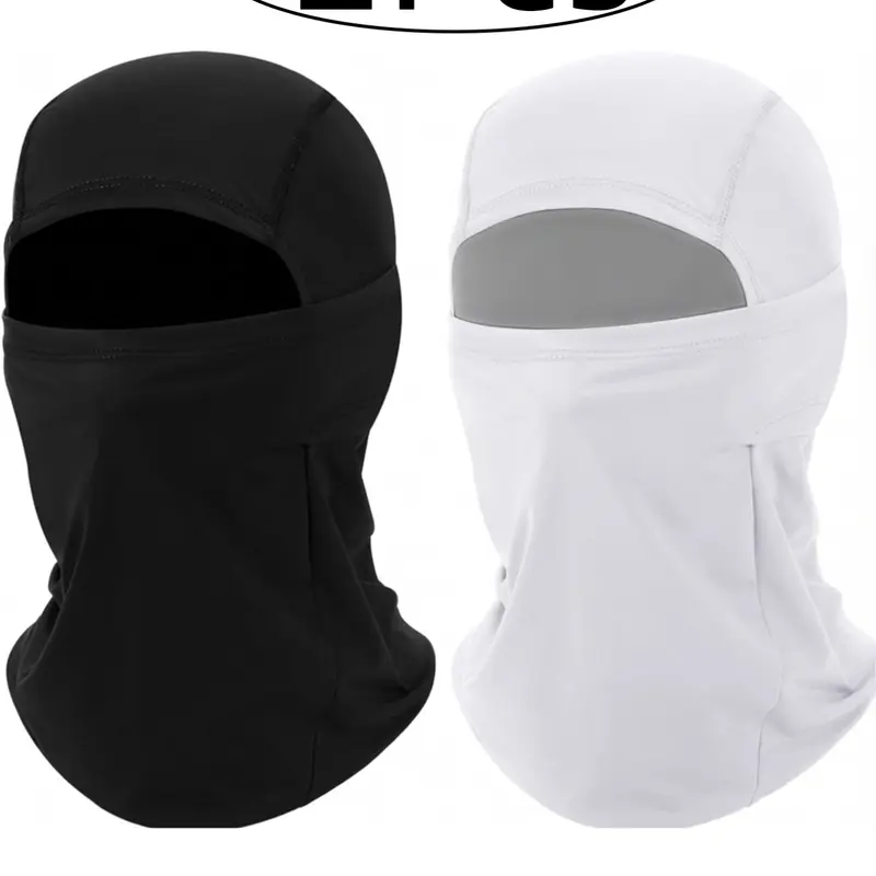 2pcs Mask Balaclava Shiesty, Motorcycle Balaclava Masks Summer Cooling, Thin Breathable UV Protection for Men Women, Casual Style, Balaclava Headwear