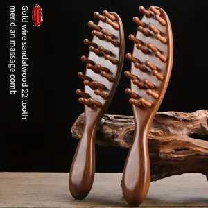 Sandalwood Comb Large Size-Wooden Vent Comb, Common Hairstyle Tools Suitable for Scalp Massage, Healthy Home Care