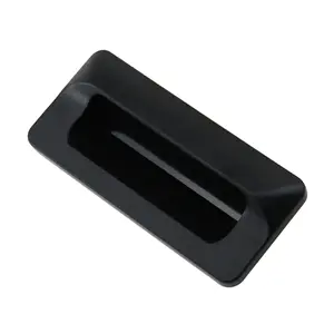 (Ten-piece pakage) Embedded Plastic Concealed Handle Cabinet Door Drawer Invisible Black Handle