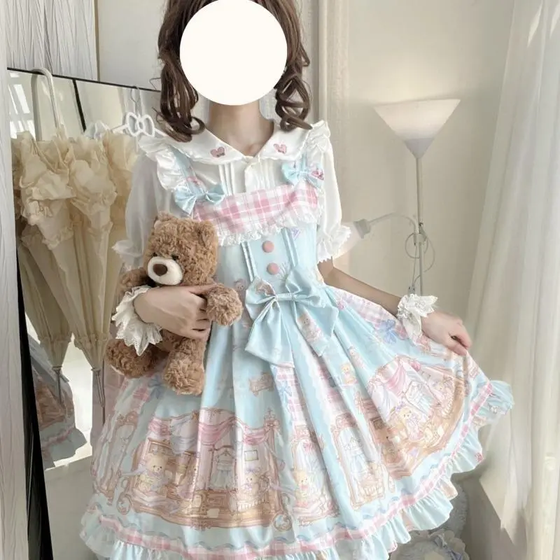 white christmas dresses Kawaii Style Dress – ivybycrafts main image 1