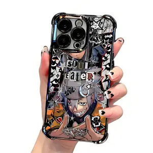 Japanese Manga SOUL EATER Phone Case Suitable for iPhone 17 16 15 14 13 12 11 Pro Max Plus - Anti-Drop Transparent Soft Back Cover, Anime Phone Case, Halloween Phone Case, Cool Phone Case, Cute Phone Case