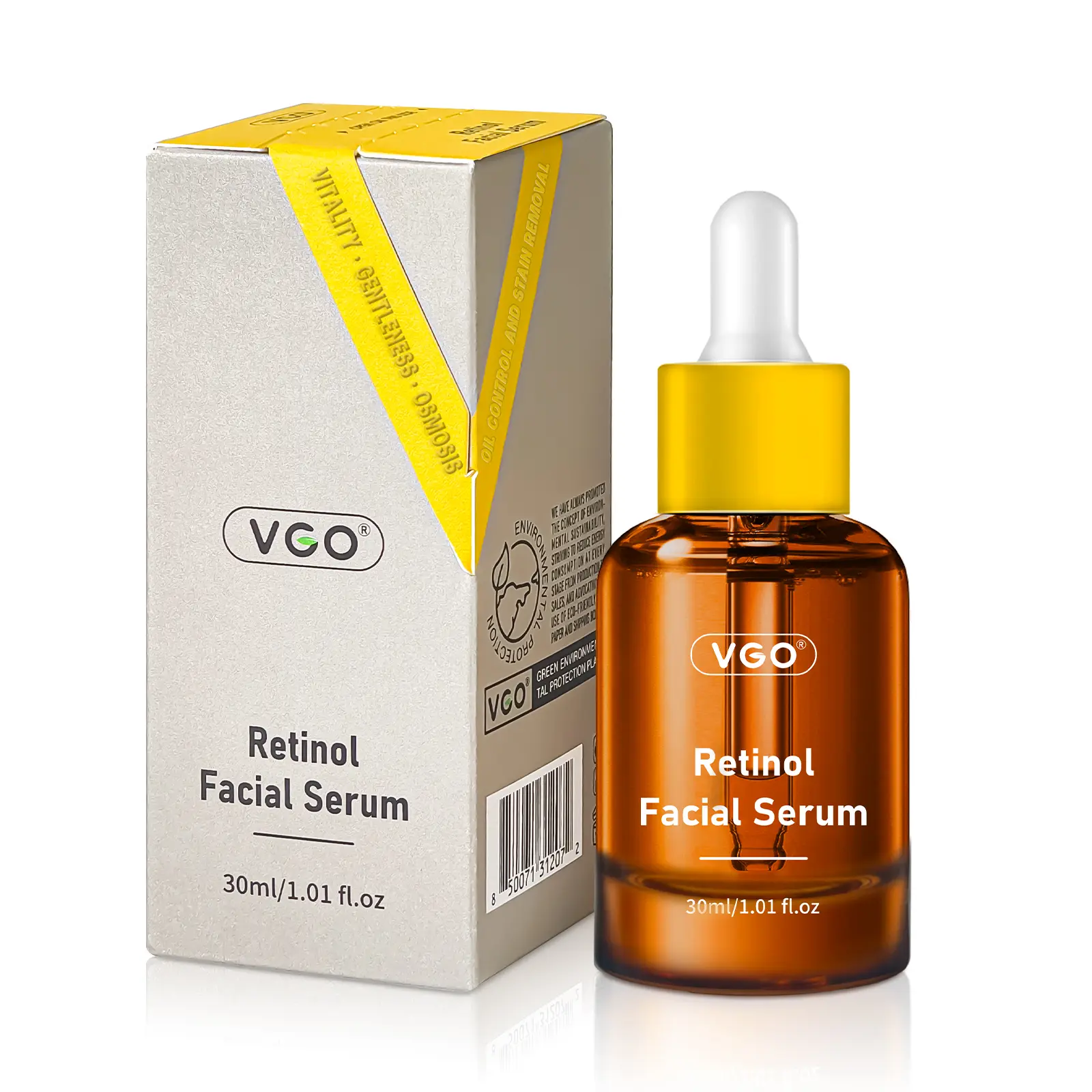 VGO's RETINOL FACIAL SERUM Skin Repair  30ml, anti-wrinkle, anti-aging, fine pores, even skin tone, enhances skin barrier function, La Mer texture Skin Repair