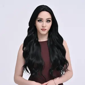 IMstyle Diana 28 inches | Lace Synthetic Wigs | Long Black Hair | Curly Hair | Everyday Essentials | DIY Hair Accessories | Heat Resistant | T0FH015-01