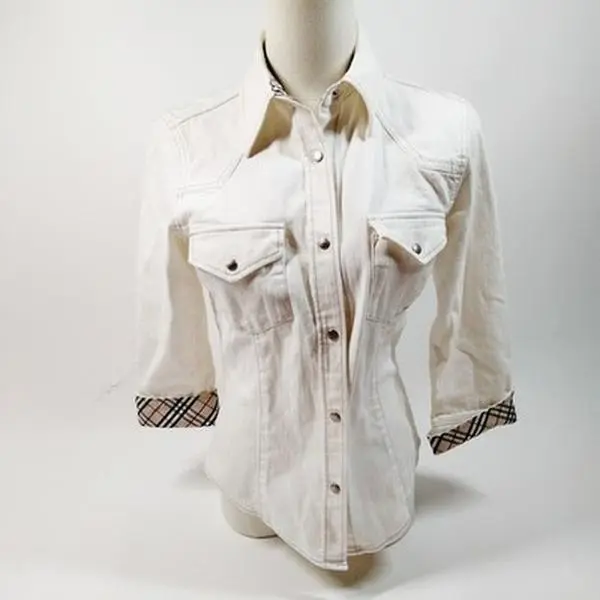 Pre-owned Other Other Burberry Jackets Ladies Cotton Polyurethane 12189127397/283164
