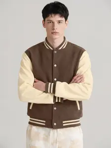 Men's Autumn Winter Long Sleeve Pocket Baseball Jacket Coat Color Block Fashion Casual Sports Outdoor Running Lightweight Top Suitable for Street Running Travel Vacation Outdoor Commuting Camping Holiday Wear Menswear Stylish