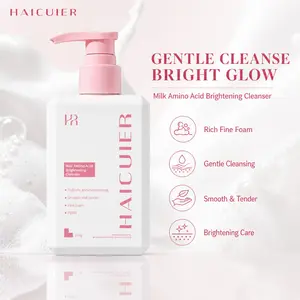 Milky Amino Acid Brightening Facial Cleansing Milk, Deep Cleanse Pores, Remove Oil & Makeup Residue, Hydrating, Non-Drying, Daily Use, Gentle Foaming Cleanser