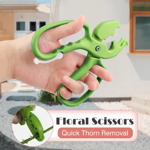 1 Count Stainless Steel Floral Scissors, Durable Stainless Steel and Plastic Garden Clippers