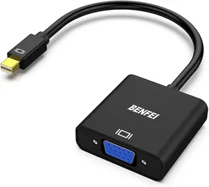 BENFEI Mini DisplayPort to VGA Adapter (Thunderbolt Compatible) Male to Female Computer Cable Converter