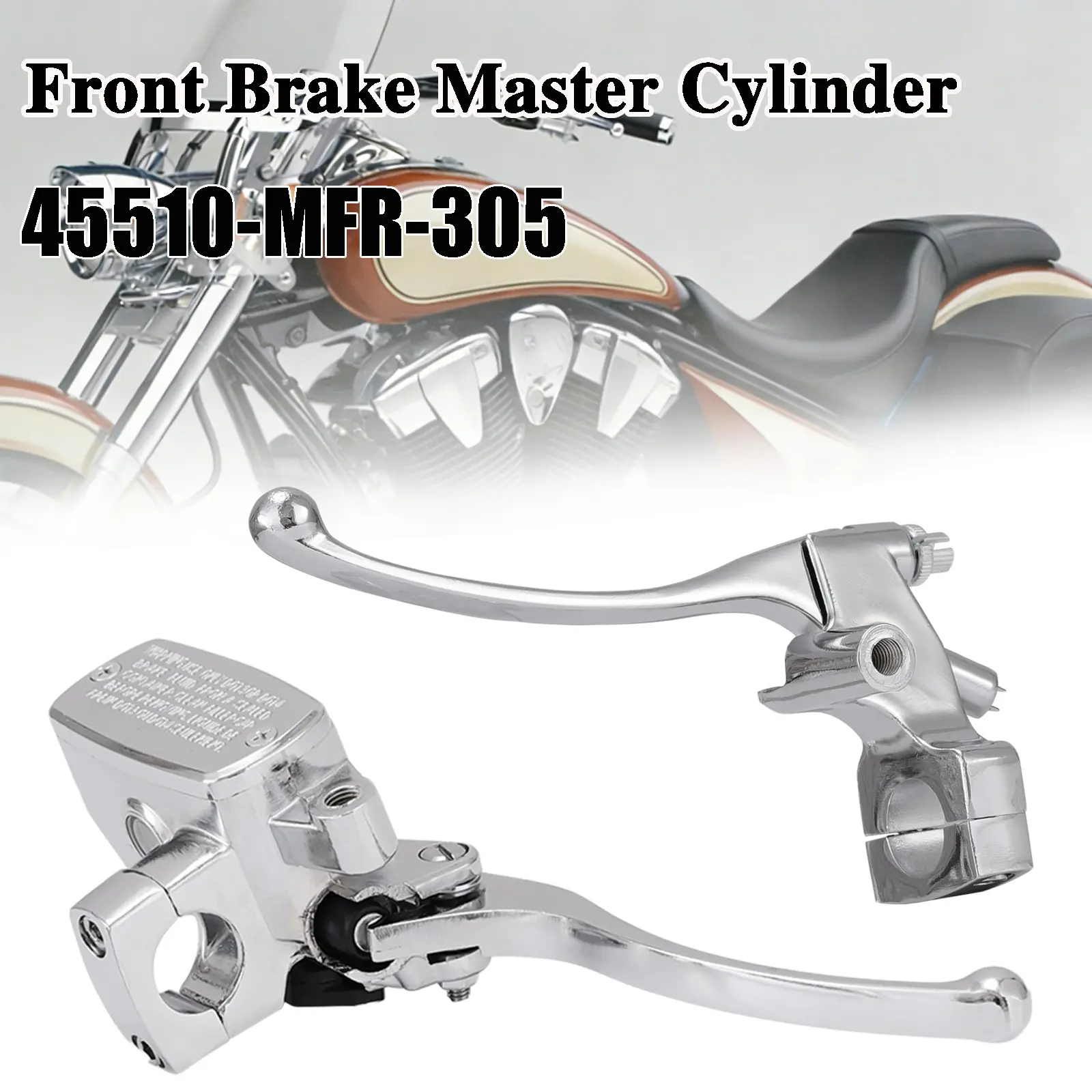 Front Brake Master Cylinder & Clutch Set for Honda VT600 VT750 VT1100 VT1300 VF750 Magna Shadow Saber 1988-2020, Replace OE 45510-MFR-305 & 53172-MR1-000