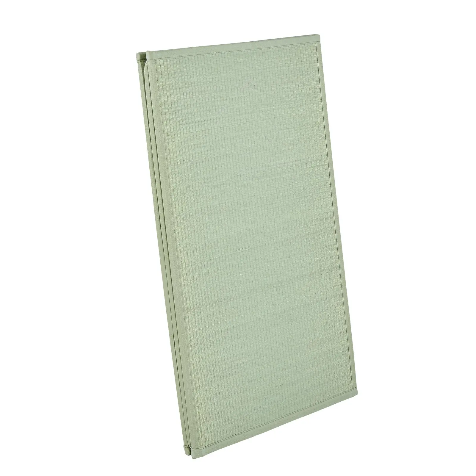Twin Size Foldable Natural Rush Grass Japanese Tatami Mattress - Non-Slip Backing, Fresh Scent, for Sleeping Meditation