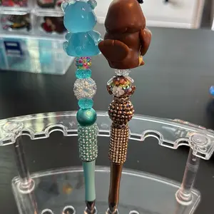 Medium Beautiful Beaded Pens with Colorful Beads and Unique Designs