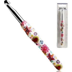 9mm Crochet Hook,  Handle for  Hands, Soft Rubber Grip Extra Long  Knitting  for Beginners and Knitting Crocheting Yarn (9mm)