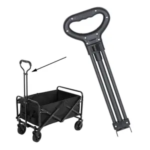 Trolley Pull Handle Folding Wagon Pull Handle Replacement Accessory Telescopic Camping Cart Pull Handle for Fishing Carts