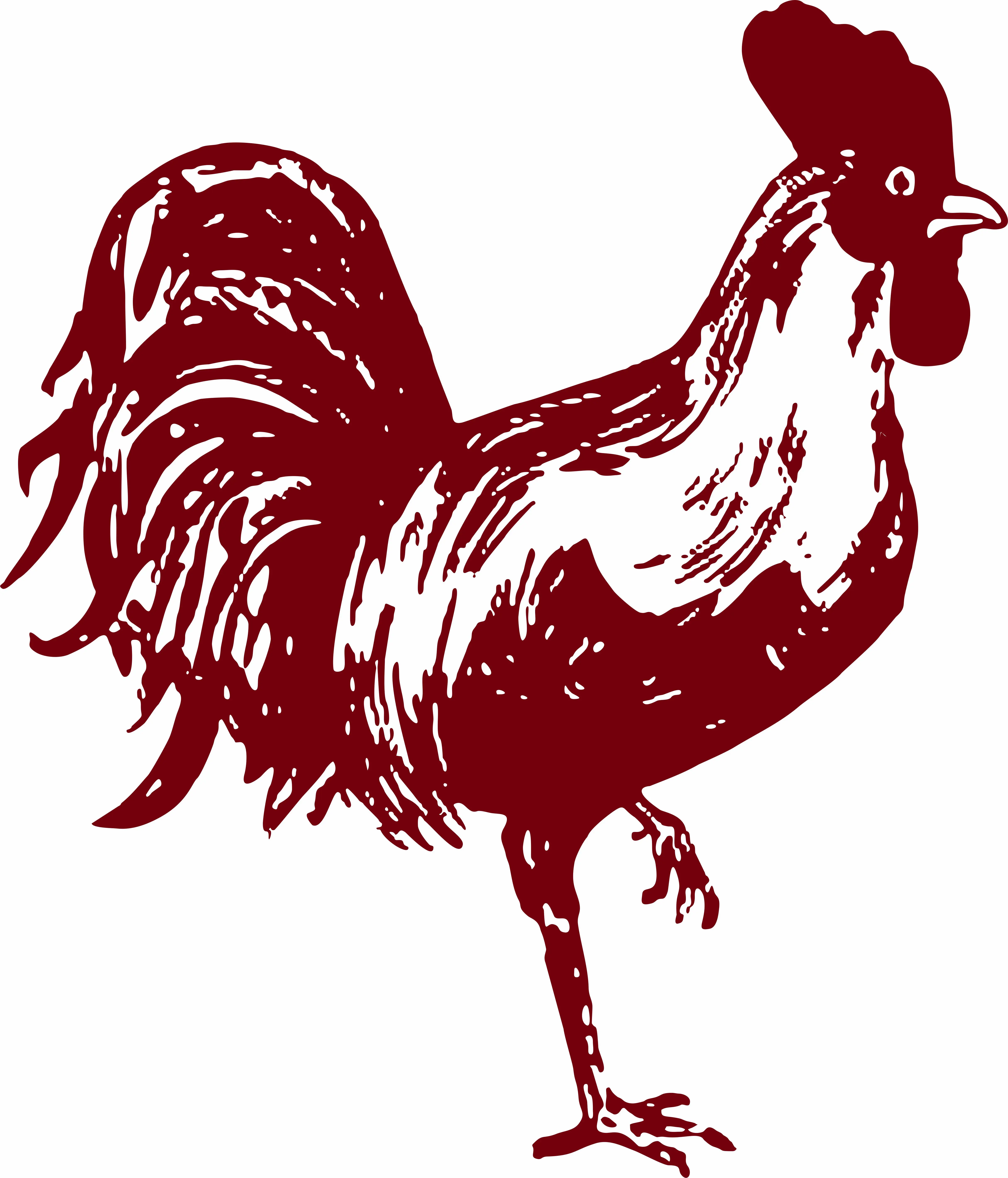 Farm Animal Theme Chicken Rooster Cock Vinyl Decal Sticker, 1-Size Automotive-Motorcycle Car Truck Window Accessory, One Size