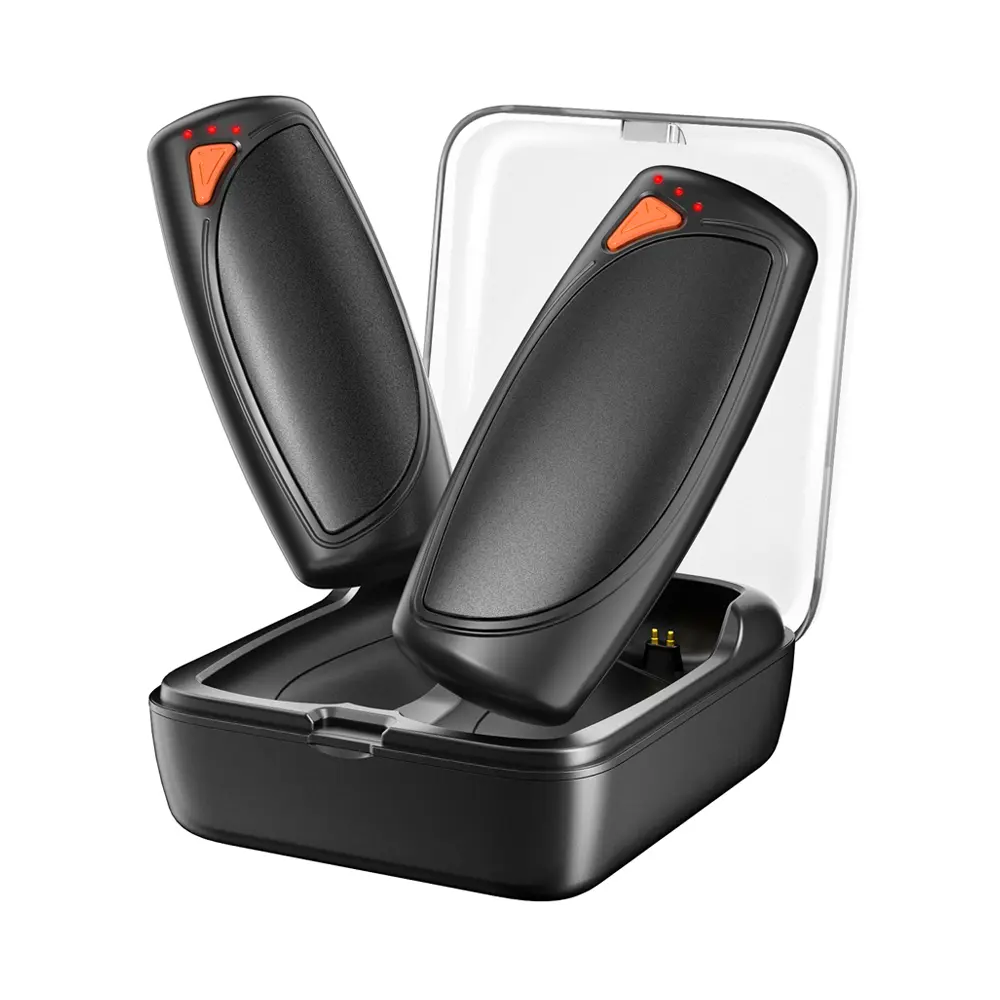 Lepwings 2-Pack Rechargeable Hand Warmers with Charging Case, Safety-Certified Eco-Friendly Electric Pocket Heaters, 3 Temperature Settings, Dual Warmers, 24H Long-Lasting Portable Outdoor Birthday Gifts