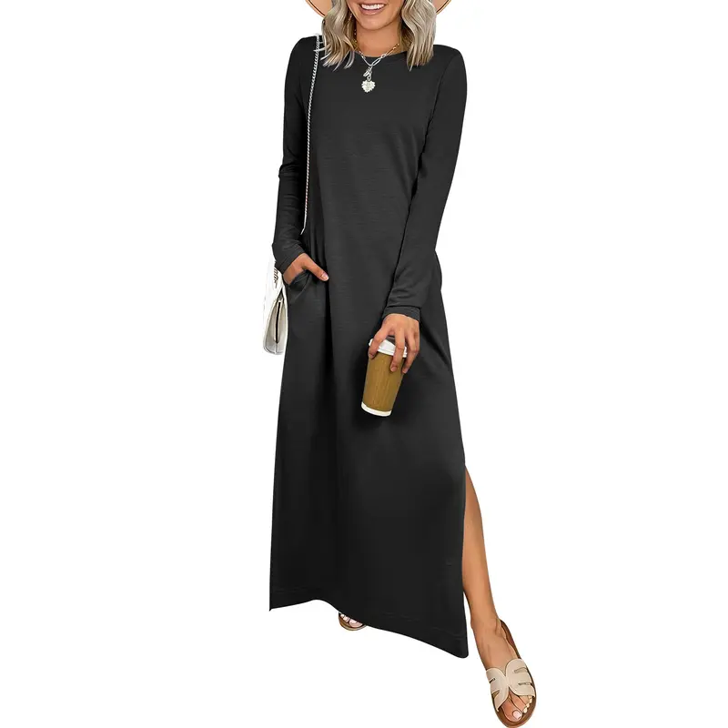 long sleeve casual dresses - TikTok Shop