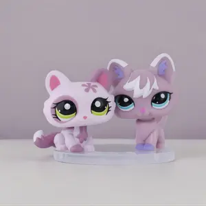 LittlePeta Miniature Cat and Dog figure pet pack for Boys and Girls - Perfect Xmas Gift, Educational and Entertaining Toy (#1628 #2400)