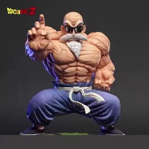 9cm Master Roshi Anime Figure Muscle Q Version PVC Statue Model Doll Christmas Gift