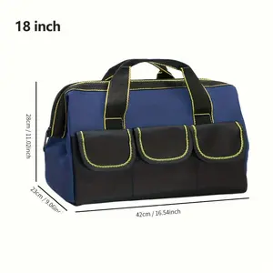 Multifunctional Tool Bag Organizer 1680D Waterproof Durable Oxford Cloth, Tool Pockets, Electrician Tool Kit, Thickened Portable Storage Pouch
