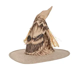 Halloween Party Dress up Scarecrow Witch Hat Cosplay Makeup Party Ball Props Hat