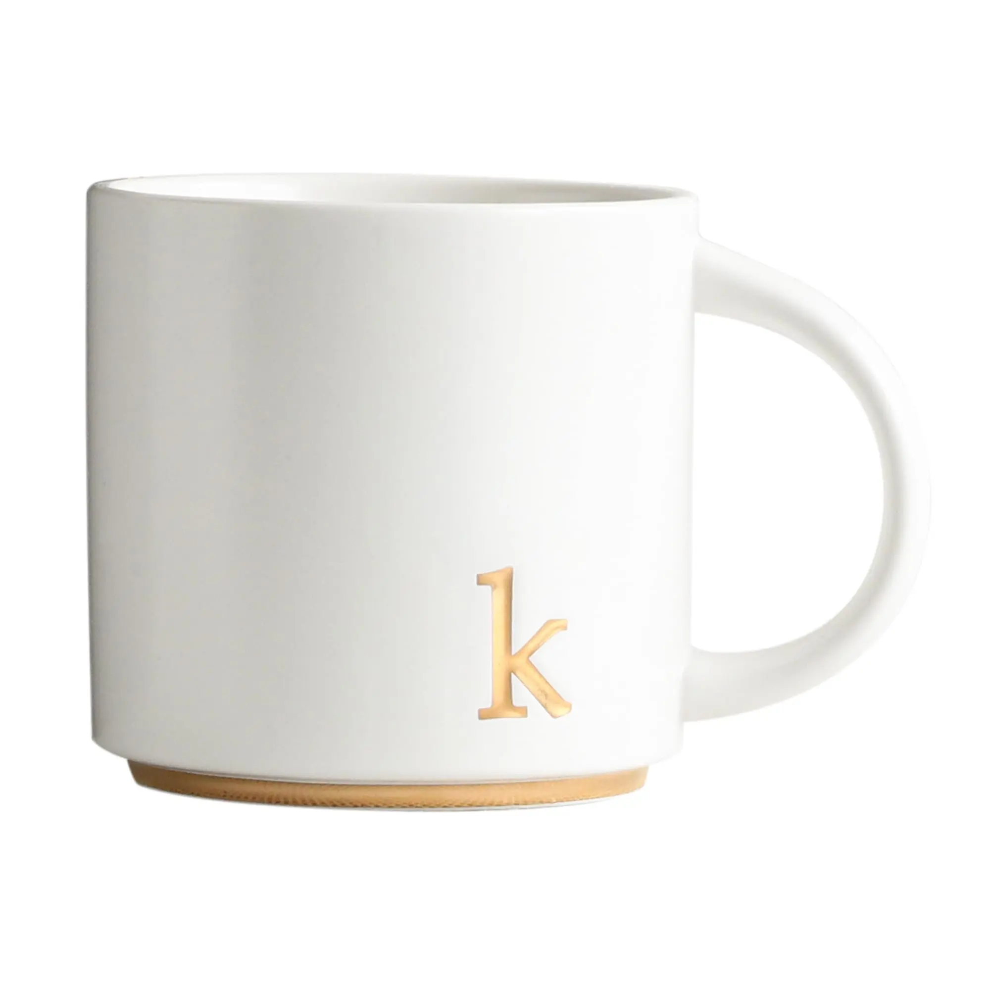 - Monogram Ceramic Mugs  15 Oz Golden Initial Coffee Cups Elegant Alphabet Tea Personalized Mug With Gift Box Luxurious For Office And (k)