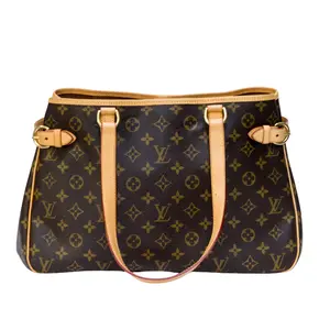 Pre-owned Louis Vuitton Leather Shoulder Bags Monogram Canvas Batignolles Horizontal Shoulder Bag SA2048