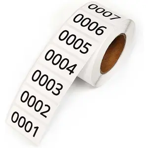 Consecutive Numbered Stickers, 1.6 x 0.8 Inch Inventory Labels, Number Stickers for Organization (1-1000)