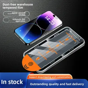 Compatible with Samsung S25 Edge Unlocked Tempered Glass Screen Protector S24 Ultra HD Full Screen Dust-Free Warehouse Automatic Instant Application S23 Plus Privacy Screen Protector