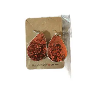 Handmade with love by me, leather earrings