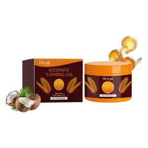 Hoygi Intense tanning gel summer beach beach sunbathing help sun bronzed wheat color body moisturizing gel Coconut Carrot