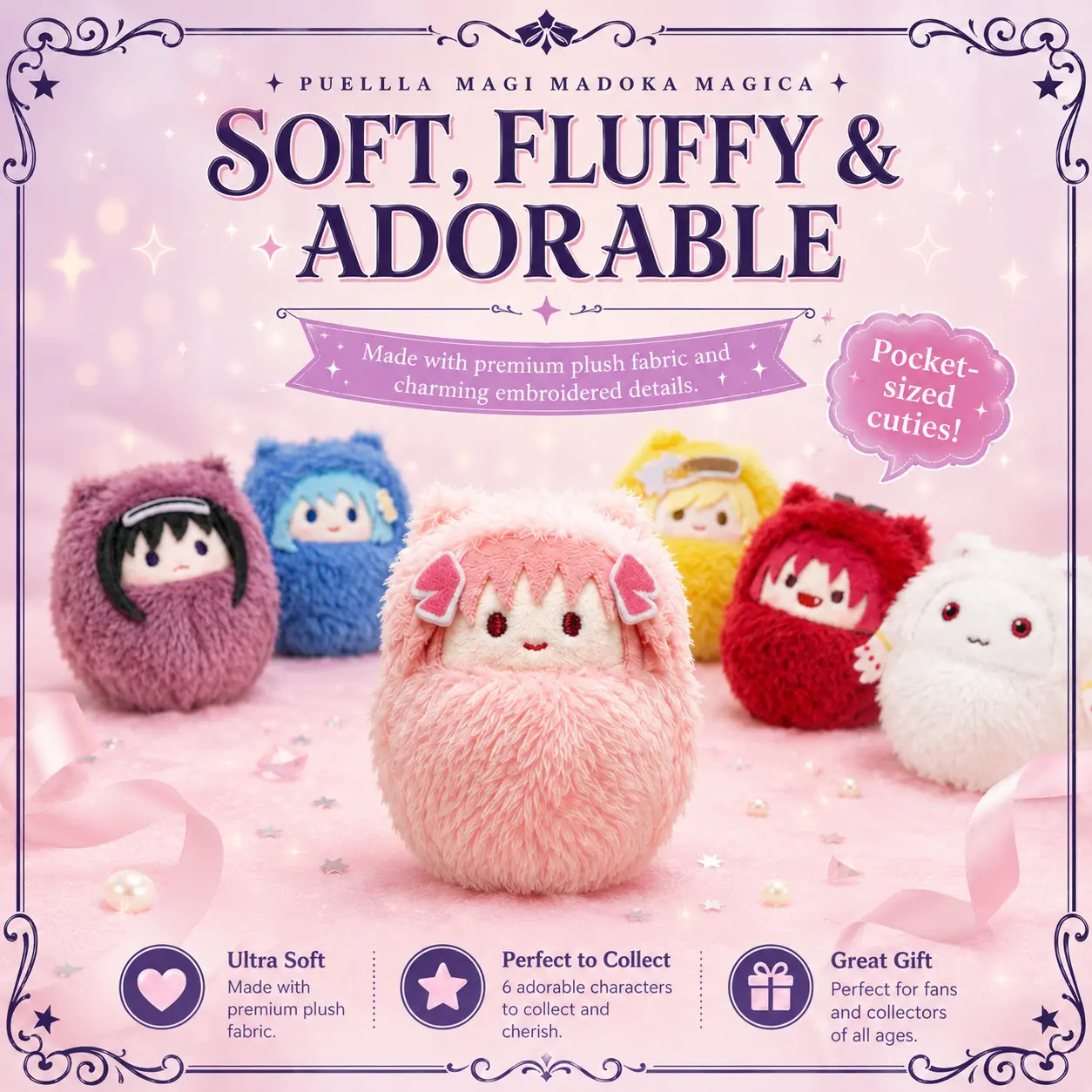 Puella Magi Madoka Magica Palm Zoo Plush Collection Blind Box (6 Designs)