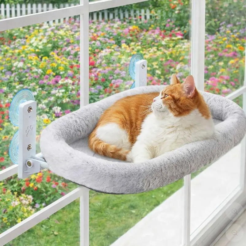 Katziela CloudPerch Cat Window Perch with Memory Foam Bed