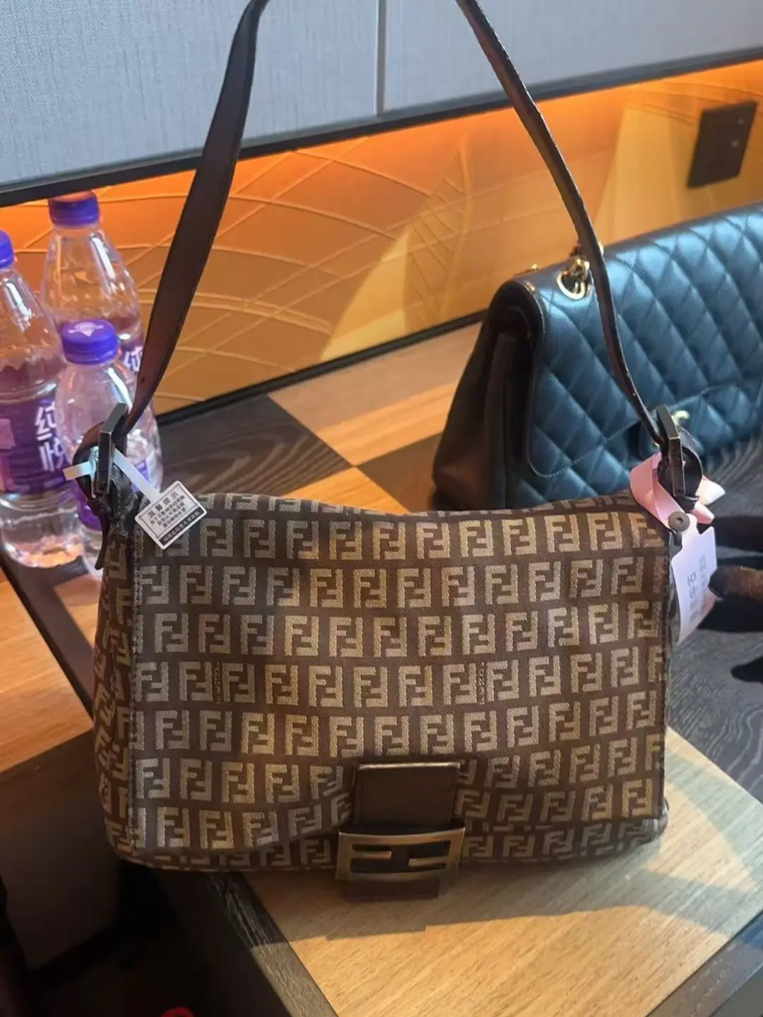 Pre-owned FENDI france Tote Bags H1 Monogram Tote Bag SY06250004