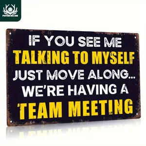 Decorative Signs & Plaques A Black Metal Plate - Vintage Signs Decorate Houses, Restaurants, Bars, Cafes, Garages - Waterproof and Dustproof Room Decor