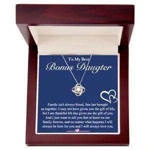 Gift for Bonus Daughter, Infinity Heart Necklace, Bonus Daughter Gift, Step Daughter Gift, Step Daughter Necklace, Birthday Gift