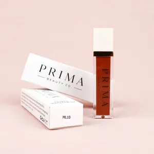 Prima Beauty Co. High Shine Lip Gloss Collection - Cinnamon Kiss - Matte & Moisturizing 5mL