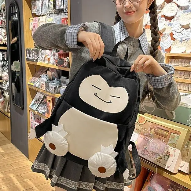 Ugly Cute Funny Cartoon Character Backpack, Large Capacity College Student School Bag for Women