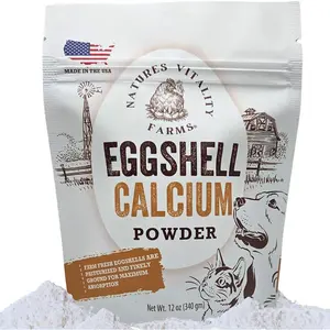 12 oz Pure U.S.A. Eggshell Powder, Finely Ground Calcium Supplement for Dogs and Cats