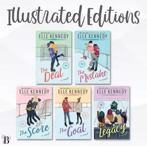 Off-Campus Series 5-Book Collection Set by Elle Kennedy - New Adult Hockey Romance Paperback Box Set: The Deal, The Mistake, The Score, The Goal, The Legacy