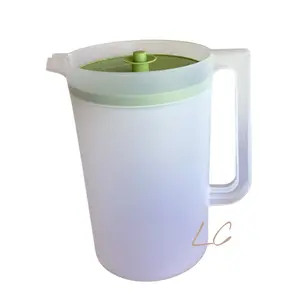 jumbo pitcher 1 gallon clear and lime green