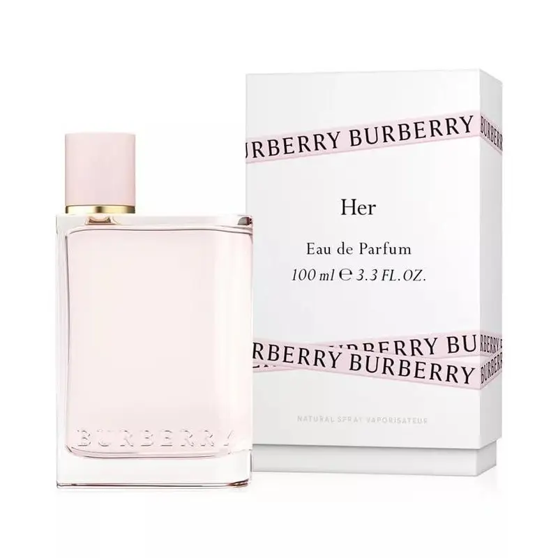 BURBERRY Her Eau de Parfum Spray 3.3 OZ Floral Amber Fruity Scent for Women Natural Vaporisateur with Jasmine & Violet Notes