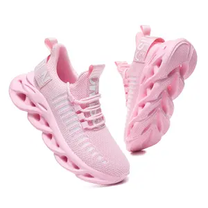 GSLMOLN 2026 Women's Fall Non-Slip Training Sneakers Pink Mesh Breathable Lightweight Slip-On Sporty Cloud Shoes for Gym Walking Daily Wear
