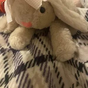 35cm/13.77in Cute Lop Jimny Rabbit Plush Toy Cuddly Stuffed Animal Long Ears Bunny Doll Funny Baby Companion Room Decorate Creative Gifts For Kids Birthday Party Home Girls Room Decor Soft Cuddly Gift