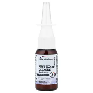 ManukaGuard Medical Grade Manuka, Deep Nasal Cleanse Nasal Spray, 0.65 fl oz ( 20 ml)