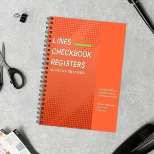 Checkbook Ledger, Single Column Account Tracker, Multi-Column Notebook, Ideal for Business and Personal Accounts, Deposits, Expenses, Balances