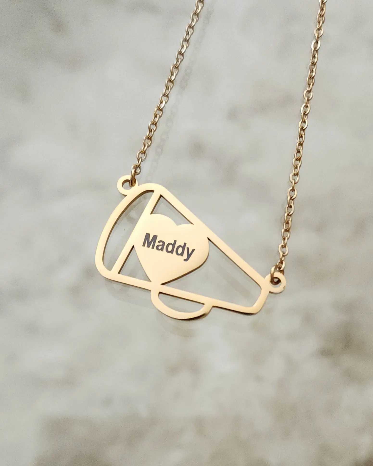 Personalized Cheer Pendant Necklace