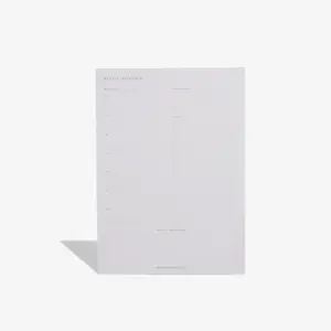 Weekly Overview Notepad