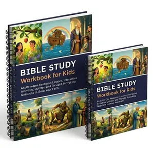Kids Bible Study Workbook – Fun Lessons, Activities & Quizzes for Christian Faith Growth
